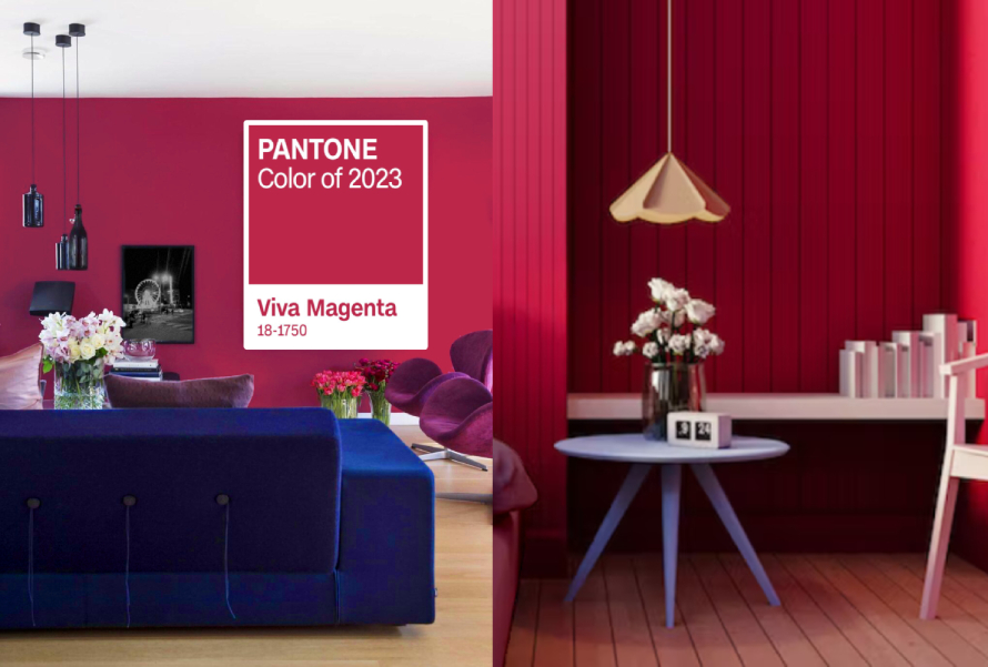 Pantone farba roka 2023 použitie