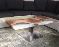 drevo - epoxidový stôl