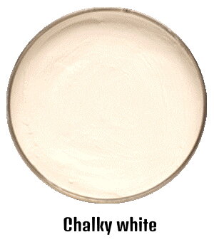 Chalky white