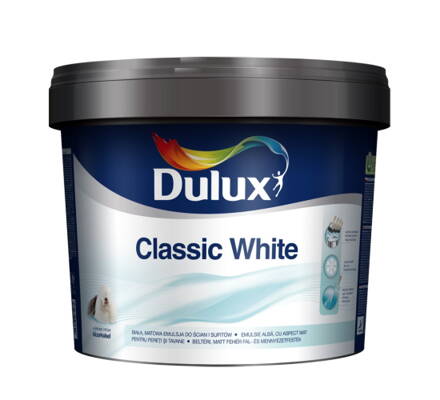 Dulux Classic WHITE - Akrylátová interiérová farba 